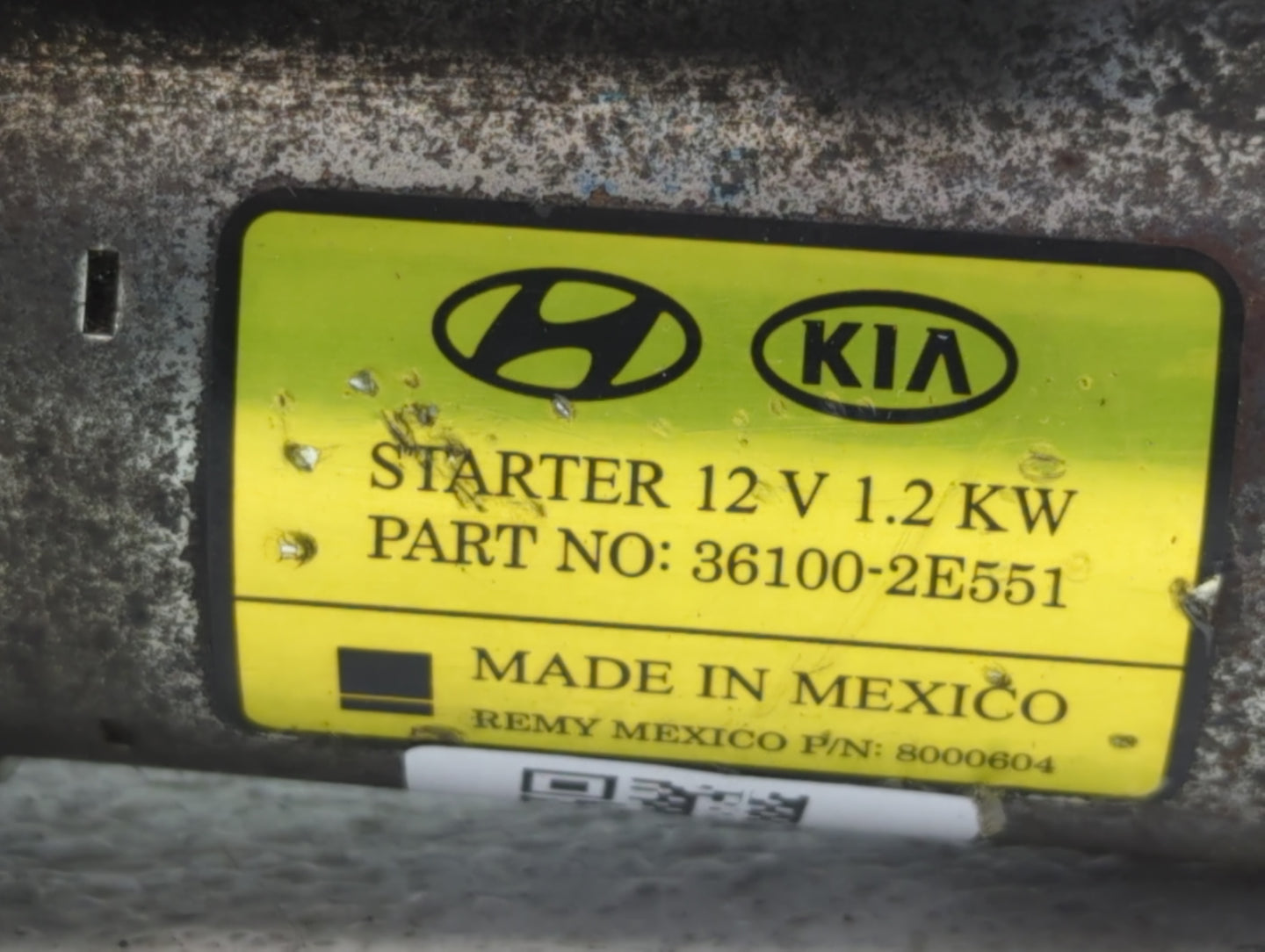 2014-2020 Hyundai Elantra Car Starter Motor Solenoid OEM P/N:36100-2E551 Fits Fits 2014 2015 2016 2017 2018 2019 2020 OEM Us