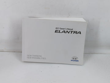 2017 Hyundai Elantra Owners Manual Book Guide P/N:HF30-EU6DL OEM Used Auto Parts - Oemusedautoparts1.com