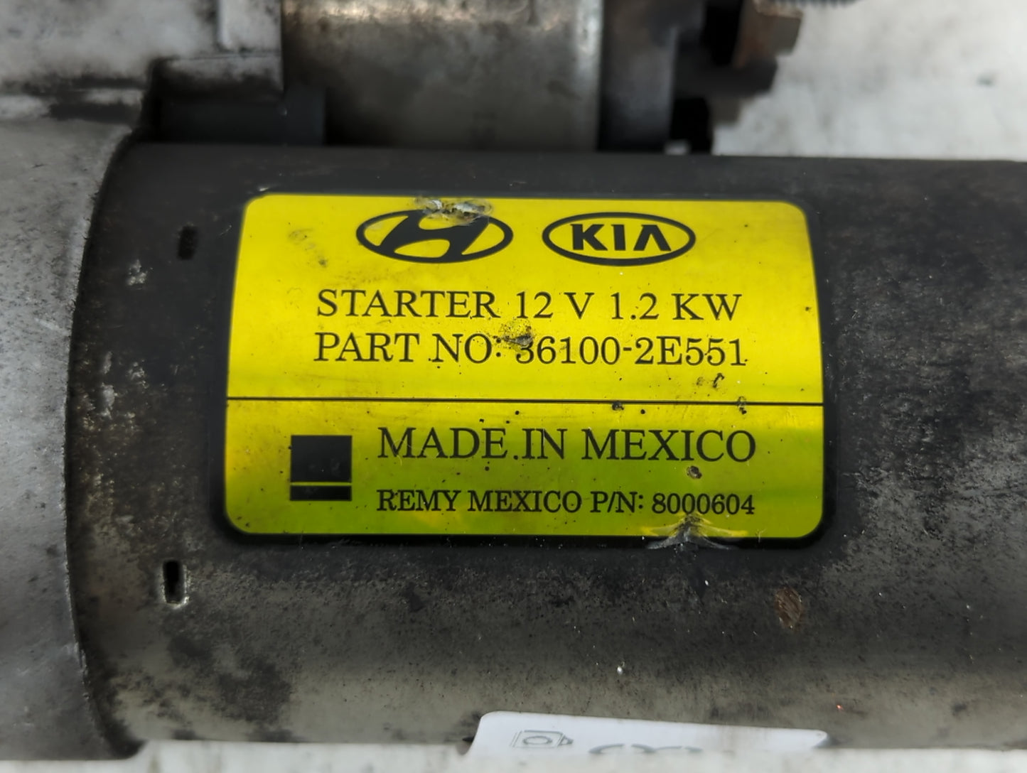 2014-2020 Hyundai Elantra Car Starter Motor Solenoid OEM P/N:36100-2E551 Fits Fits 2014 2015 2016 2017 2018 2019 2020 OEM Us
