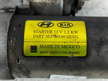 2014-2020 Hyundai Elantra Car Starter Motor Solenoid OEM P/N:36100-2E551 Fits Fits 2014 2015 2016 2017 2018 2019 2020 OEM Used Auto Parts
