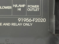 2017 Hyundai Elantra Fusebox Fuse Box Panel Relay Module P/N:91956-F2020 Fits OEM Used Auto Parts - Oemusedautoparts1.com