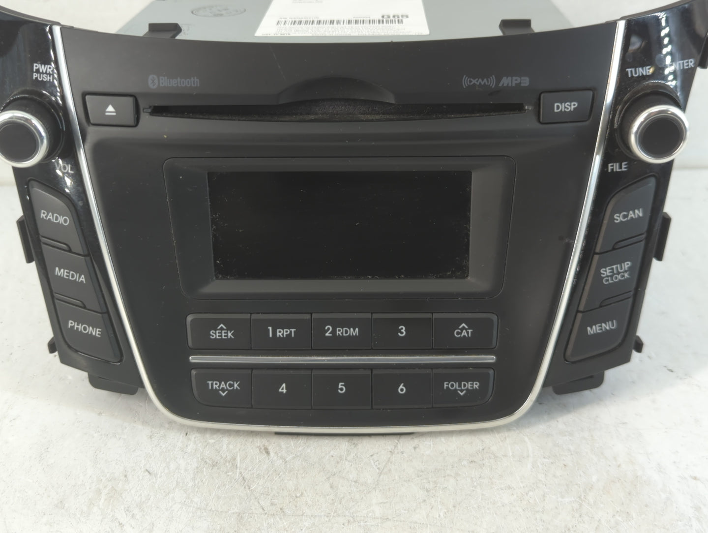 2016-2017 Hyundai Elantra Radio AM FM Cd Player Receiver Replacement P/N:96170-A5260GU Fits Fits 2016 2017 OEM Used Auto Par