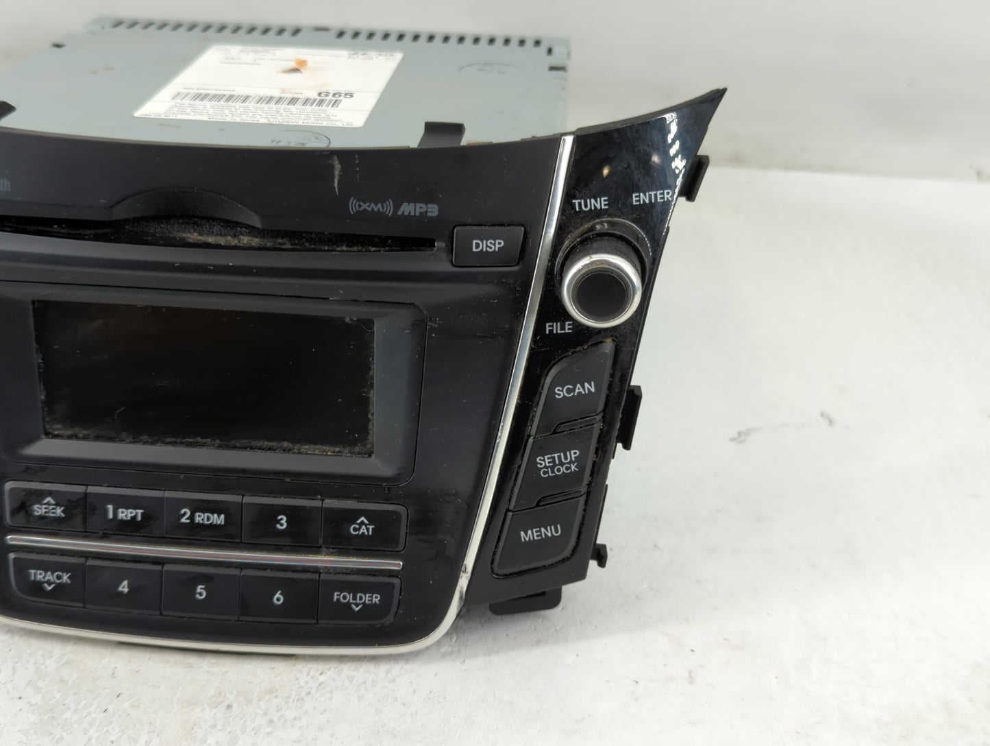 2016-2017 Hyundai Elantra Radio AM FM Cd Player Receiver Replacement P/N:96170-A5260GU Fits Fits 2016 2017 OEM Used Auto Par