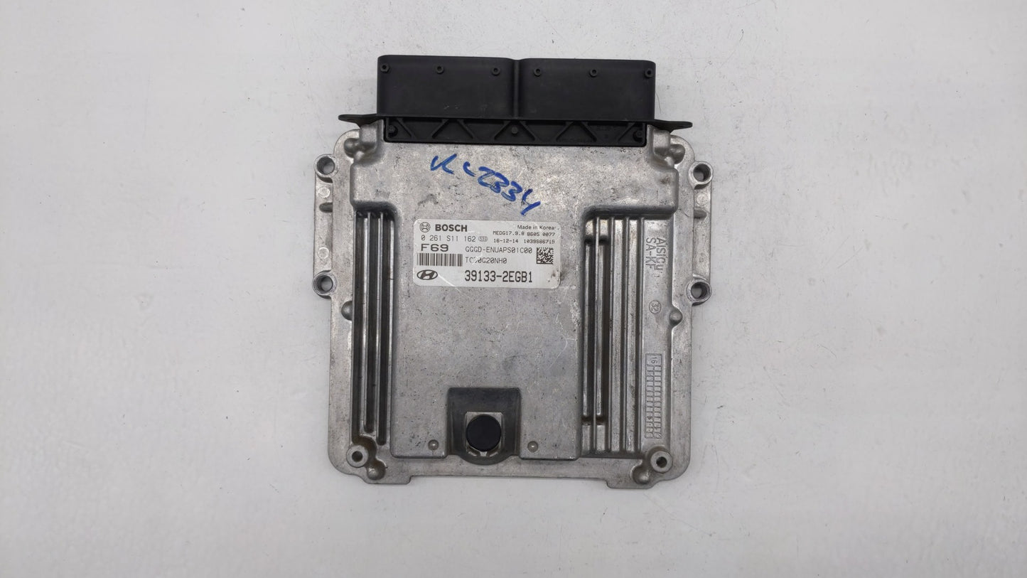 2016-2017 Hyundai Elantra Gt PCM Engine Control Computer ECU ECM PCU OEM P/N:39133-2EGB1 Fits Fits 2016 2017 OEM Used Auto P