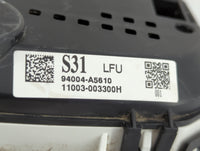 2016-2017 Hyundai Elantra Gt Instrument Cluster Speedometer Gauges P/N:94004-A5610 Fits Fits 2016 2017 OEM Used Auto Parts -