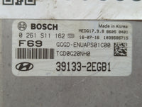 2016-2017 Hyundai Elantra Gt PCM Engine Control Computer ECU ECM PCU OEM P/N:39133-2EGB1 Fits Fits 2016 2017 OEM Used Auto P