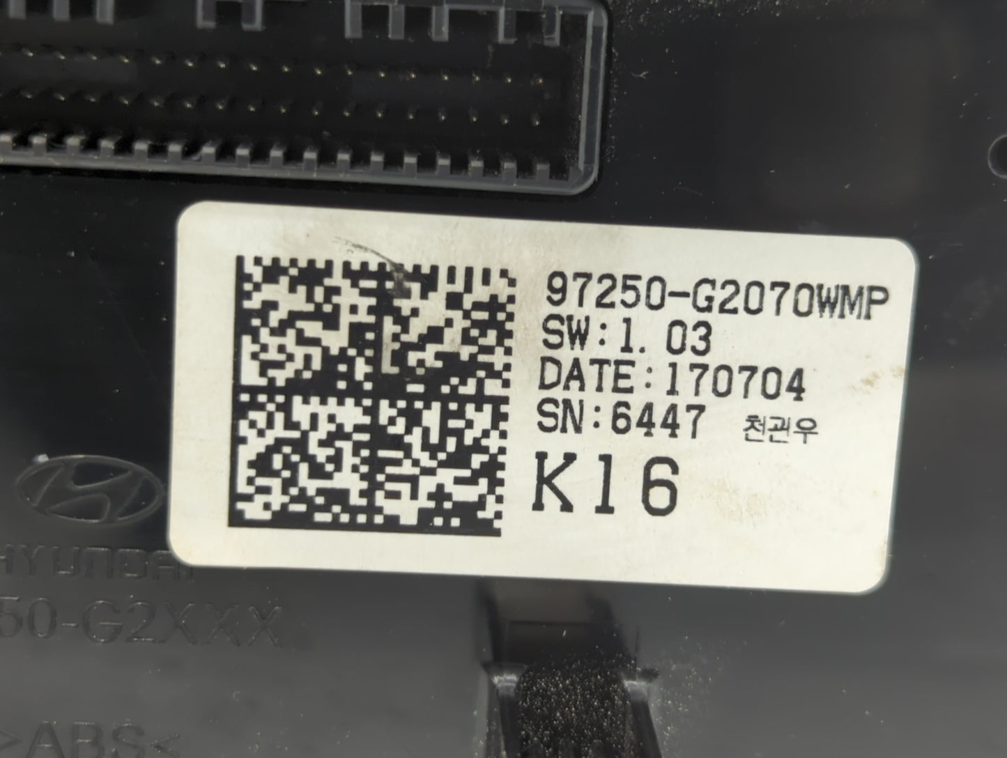 2017-2019 Hyundai Ioniq Climate Control Module Temperature AC/Heater Replacement P/N:97250-G2070WMP 97250-G2070 Fits OEM Use