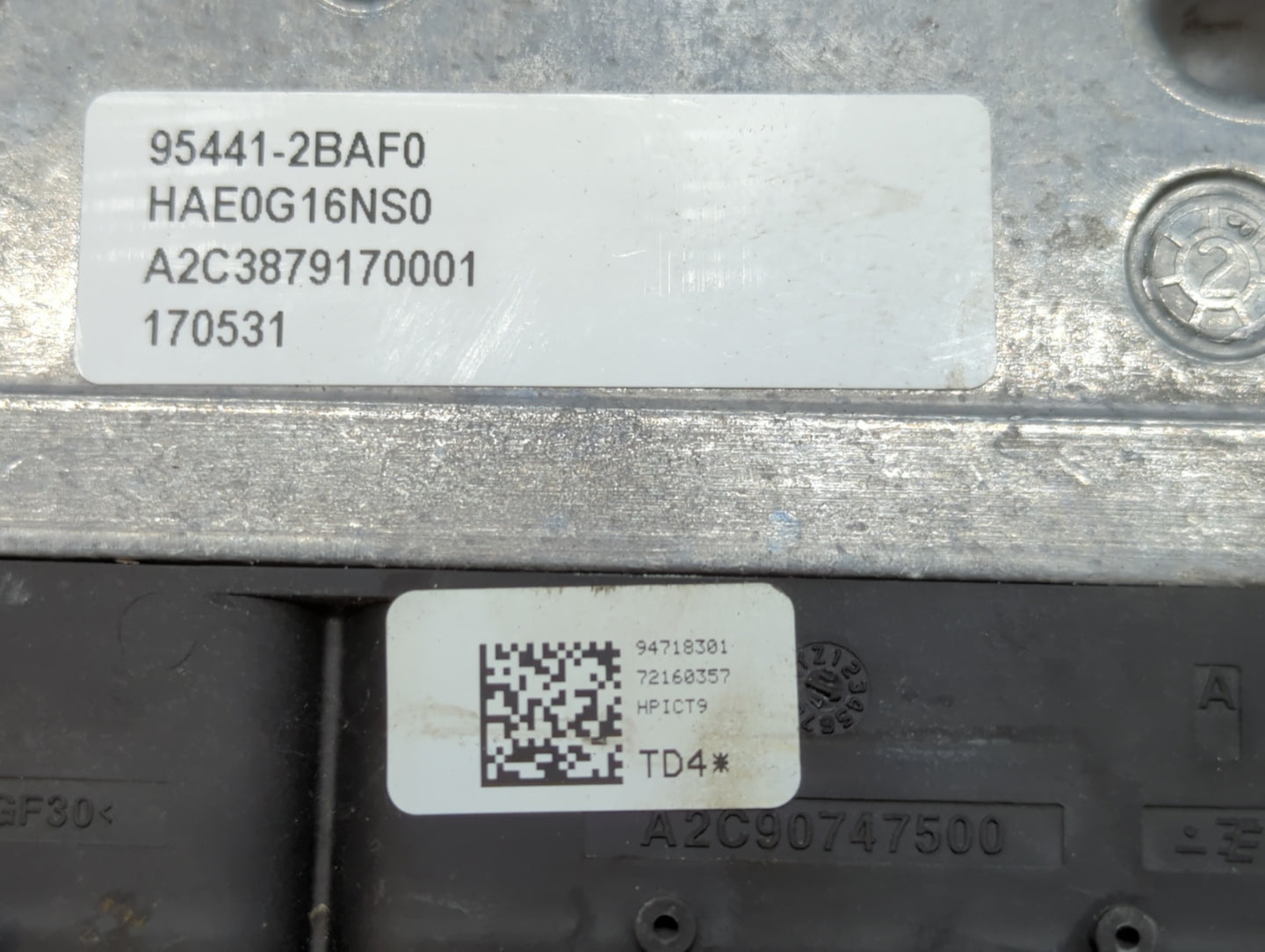 2017-2020 Hyundai Ioniq PCM Engine Control Computer ECU ECM PCU OEM P/N:95441-2BAF0 39110-03HM0 Fits Fits 2017 2018 2019 202