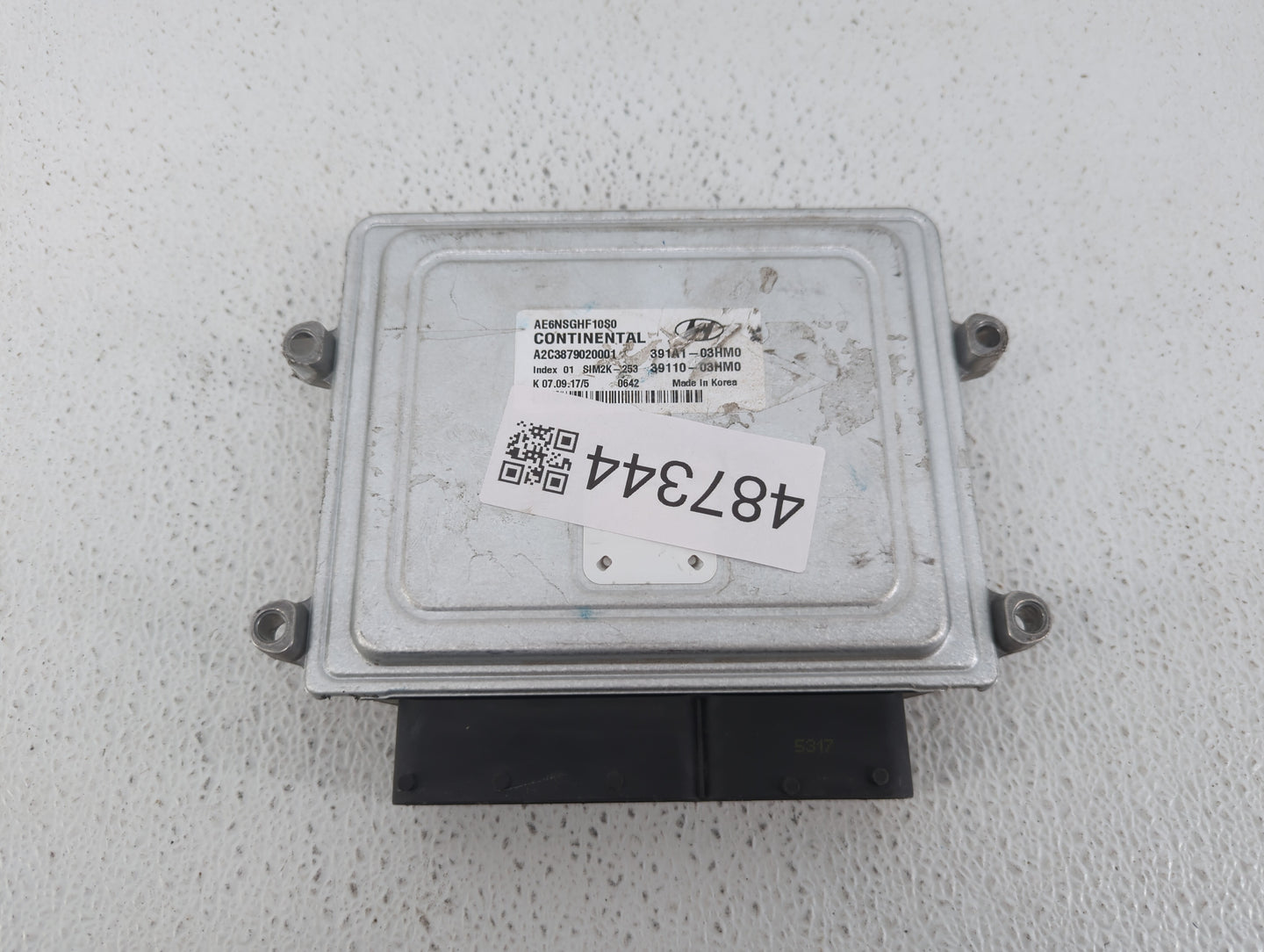 2017-2020 Hyundai Ioniq PCM Engine Control Computer ECU ECM PCU OEM P/N:39110-03HM0 391A1-03HM0 Fits Fits 2017 2018 2019 202