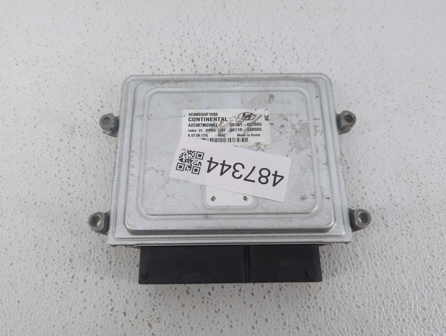 2017-2020 Hyundai Ioniq PCM Engine Control Computer ECU ECM PCU OEM P/N:39110-03HM0 391A1-03HM0 Fits Fits 2017 2018 2019 202