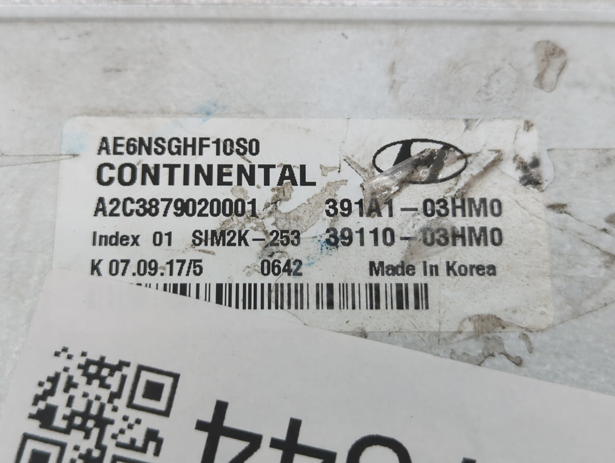 2017-2020 Hyundai Ioniq PCM Engine Control Computer ECU ECM PCU OEM P/N:39110-03HM0 391A1-03HM0 Fits 2017 2018 2019 2020 OEM