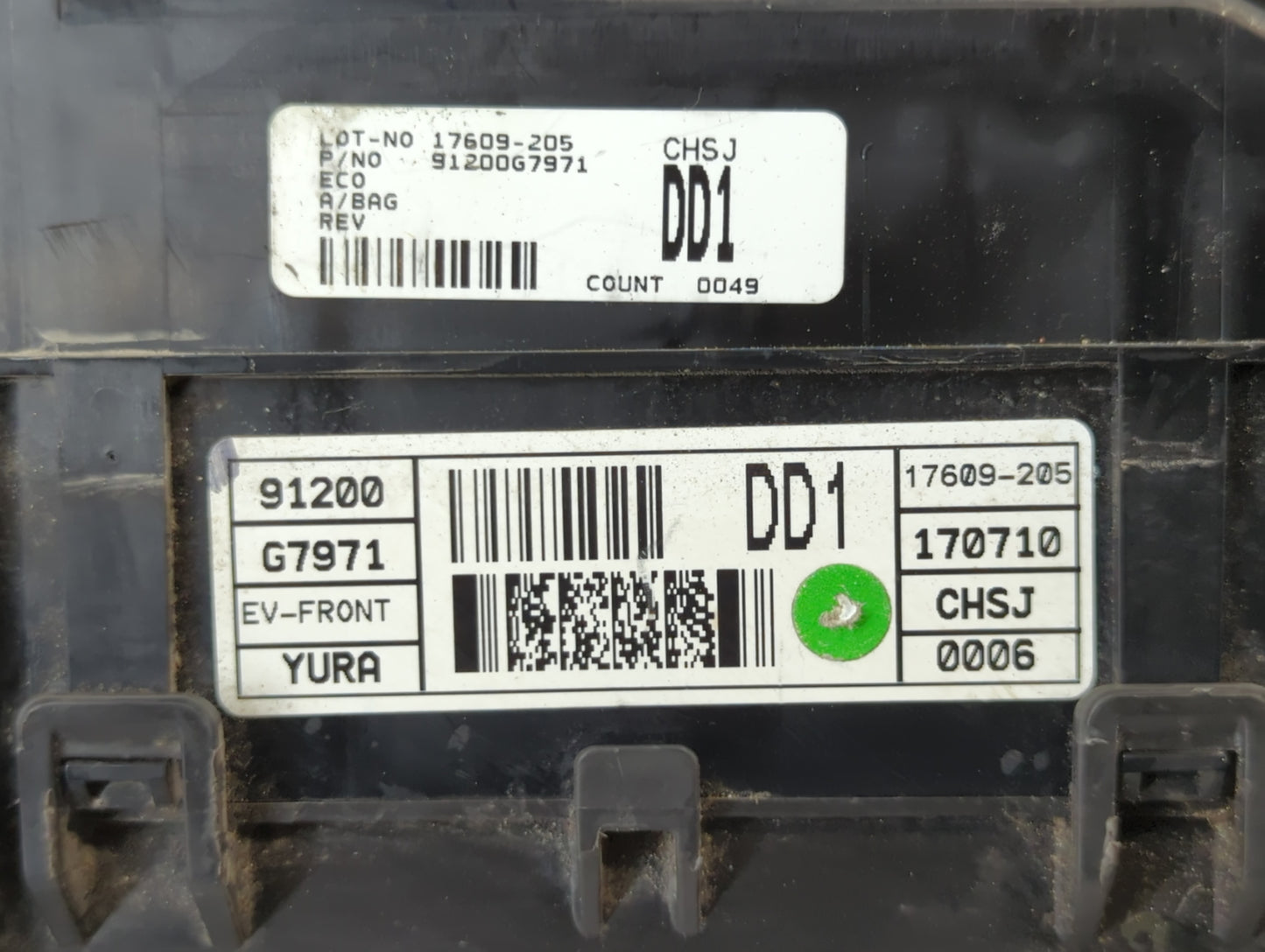 2017-2018 Hyundai Ioniq Fusebox Fuse Box Panel Relay Module P/N:91200 G7971 91200G7971 Fits Fits 2017 2018 OEM Used Auto Par