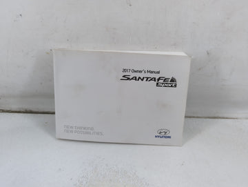 2017 Hyundai Santa Fe Owners Manual Book Guide P/N:H2W0-EU5DA OEM Used Auto Parts - Oemusedautoparts1.com