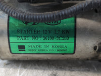 2015-2018 Hyundai Santa Fe Car Starter Motor Solenoid OEM P/N:36100-3C260 Fits Fits 2015 2016 2017 2018 2019 2020 OEM Used A