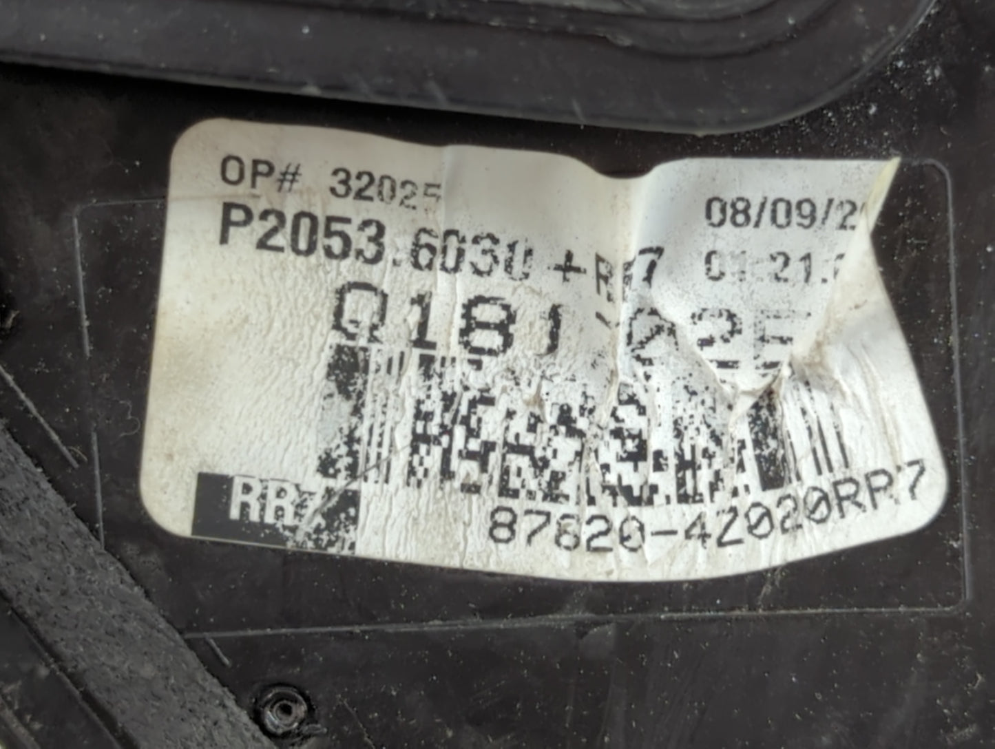 2015-2018 Hyundai Santa Fe Passenger Side View Mirror - Right Door Mirror OEM Used - Oemusedautoparts1.com