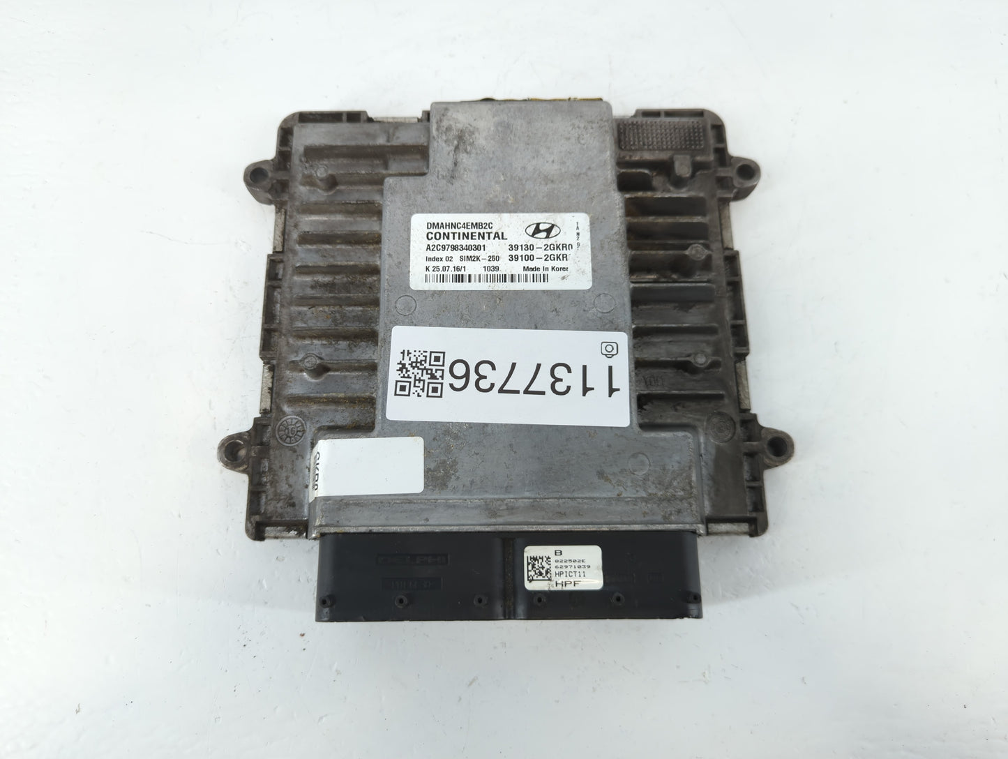 2017 Hyundai Santa Fe PCM Engine Control Computer ECU ECM PCU OEM P/N:39130-2GKR0 Fits OEM Used Auto Parts - Oemusedautopart