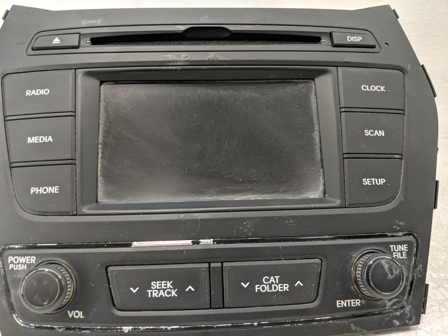 2017-2018 Hyundai Santa Fe Radio AM FM Cd Player Receiver Replacement P/N:96180-4Z6004X 96160-4Z004X Fits Fits 2017 2018 OEM