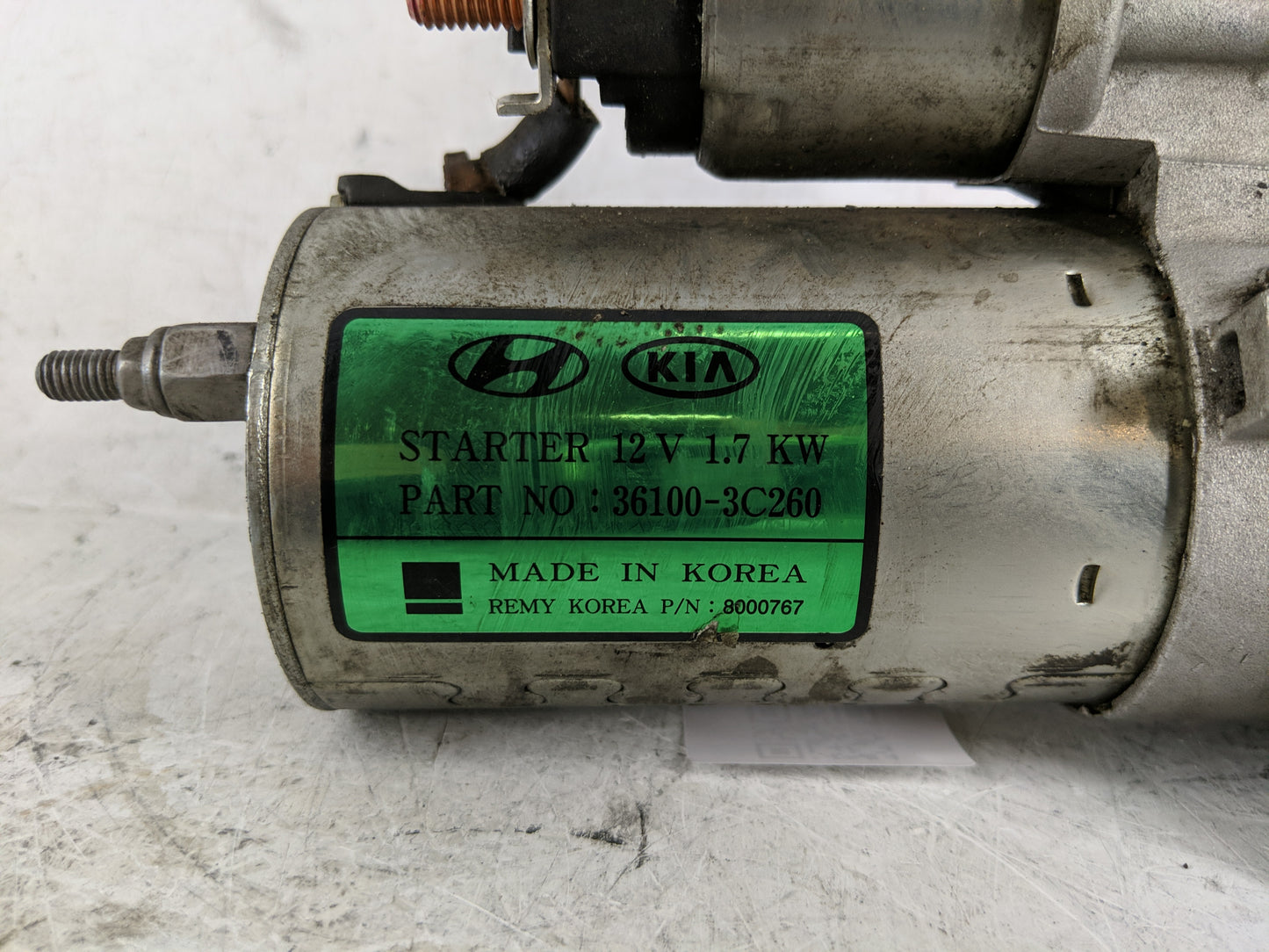 2015-2018 Hyundai Santa Fe Car Starter Motor Solenoid OEM P/N:36100-3C260 Fits Fits 2015 2016 2017 2018 2019 2020 OEM Used A