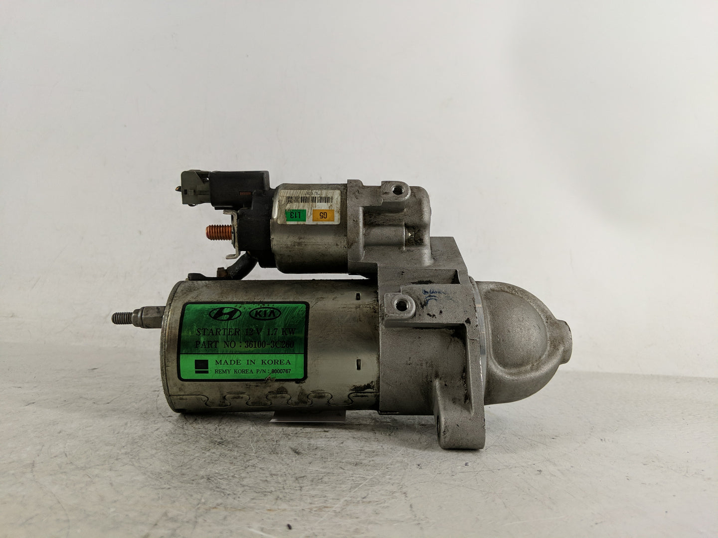 2015-2018 Hyundai Santa Fe Car Starter Motor Solenoid OEM P/N:36100-3C260 Fits Fits 2015 2016 2017 2018 2019 2020 OEM Used A