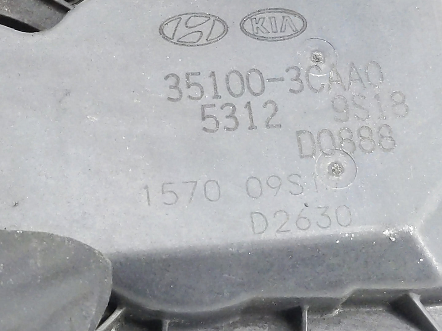 2017 Hyundai Santa Fe Throttle Body P/N:35100-3CAA0 Fits OEM Used Auto Parts - Oemusedautoparts1.com