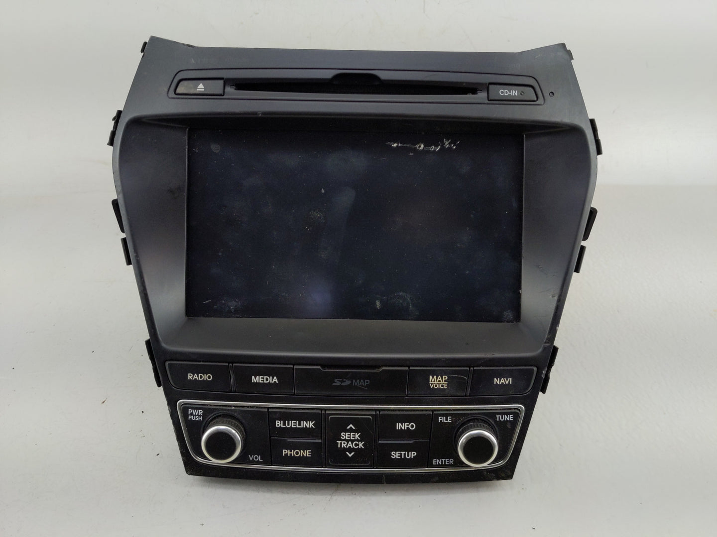 2017-2018 Hyundai Santa Fe Radio AM FM Cd Player Receiver Replacement P/N:96560-B8511NN5 Fits Fits 2017 2018 OEM Used Auto P