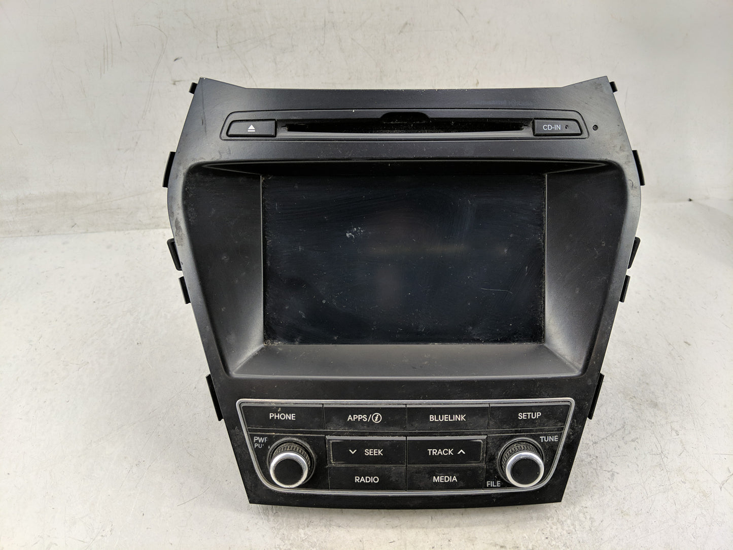 2017-2018 Hyundai Santa Fe Radio AM FM Cd Player Receiver Replacement P/N:96160-B8000NN5 Fits Fits 2017 2018 OEM Used Auto P