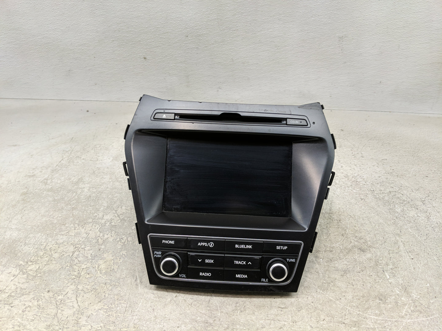 2017-2018 Hyundai Santa Fe Radio AM FM Cd Player Receiver Replacement P/N:96160-B8000NN5 Fits Fits 2017 2018 OEM Used Auto P