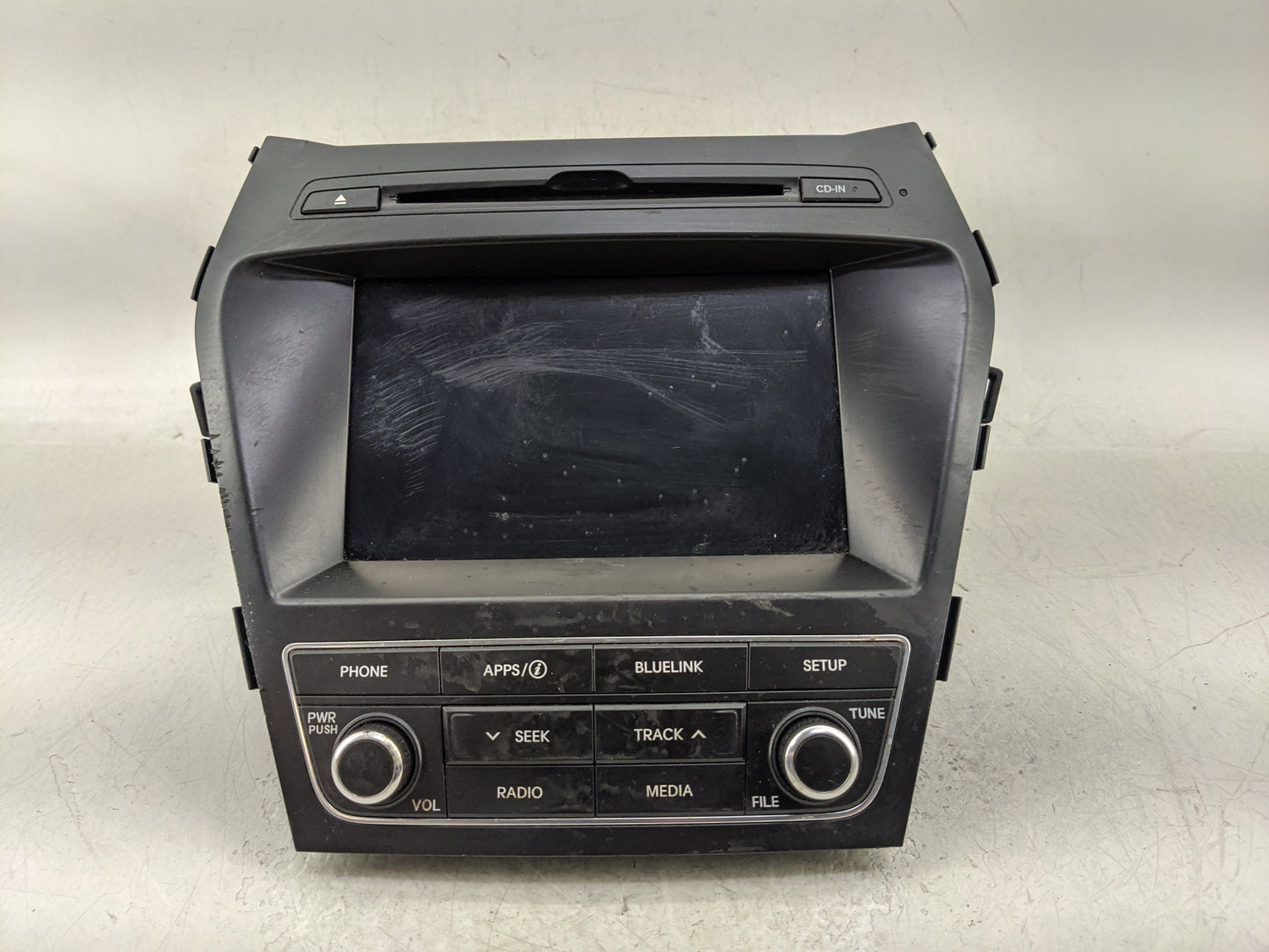 2017-2018 Hyundai Santa Fe Radio AM FM Cd Player Receiver Replacement P/N:96160-B8000NN5 Fits Fits 2017 2018 OEM Used Auto P