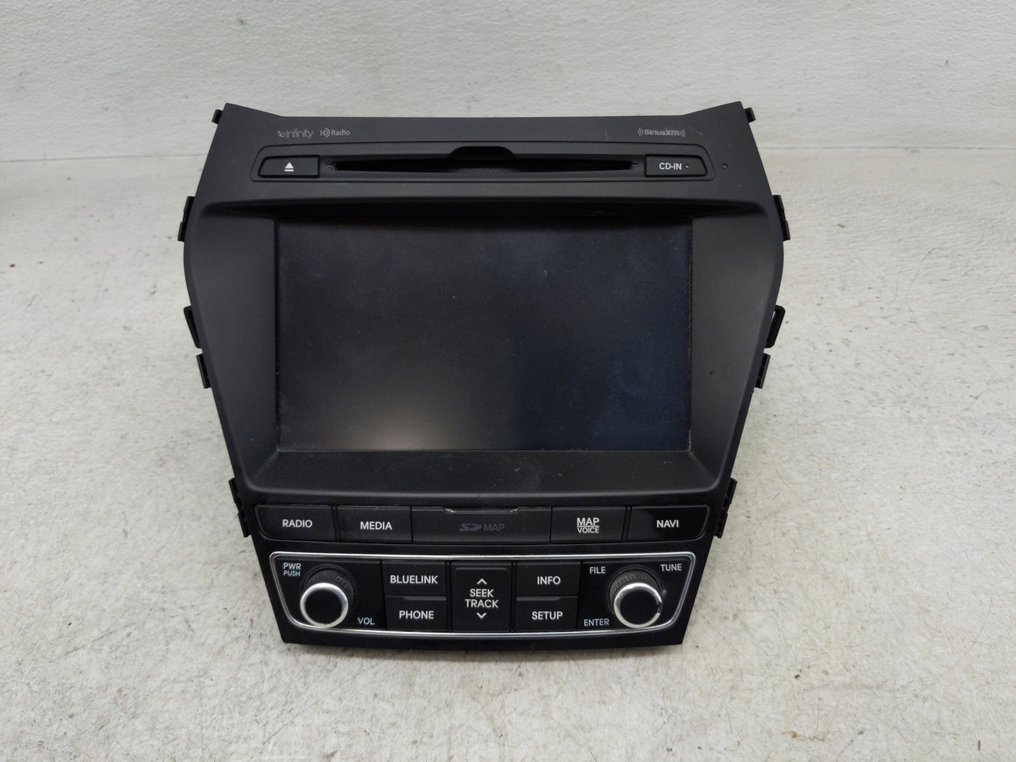 2017-2018 Hyundai Santa Fe Radio AM FM Cd Player Receiver Replacement P/N:96560-4Z5114X Fits Fits 2017 2018 OEM Used Auto Pa