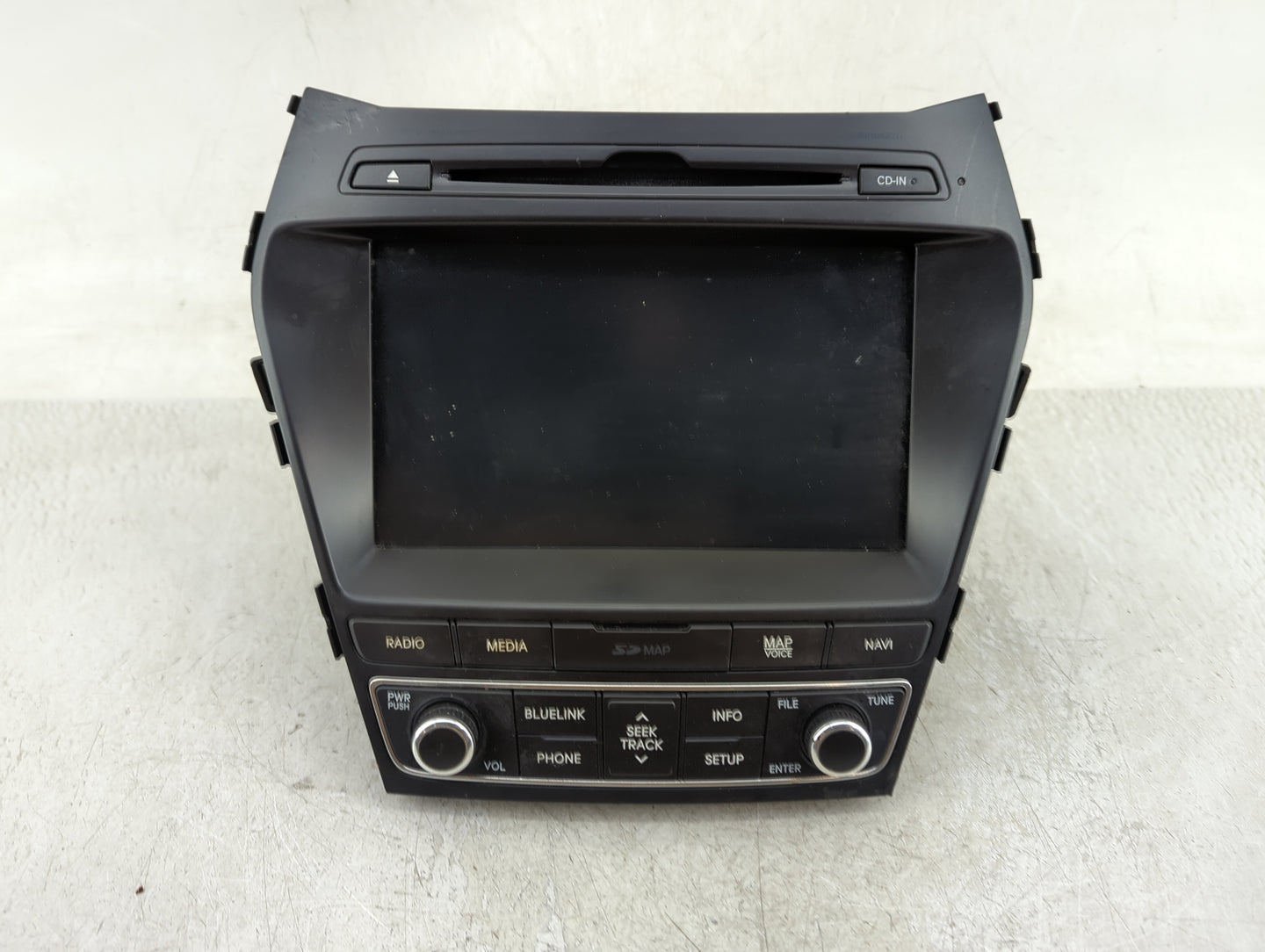 2017-2018 Hyundai Santa Fe Radio AM FM Cd Player Receiver Replacement P/N:96560-B8511NN5 Fits Fits 2017 2018 OEM Used Auto P