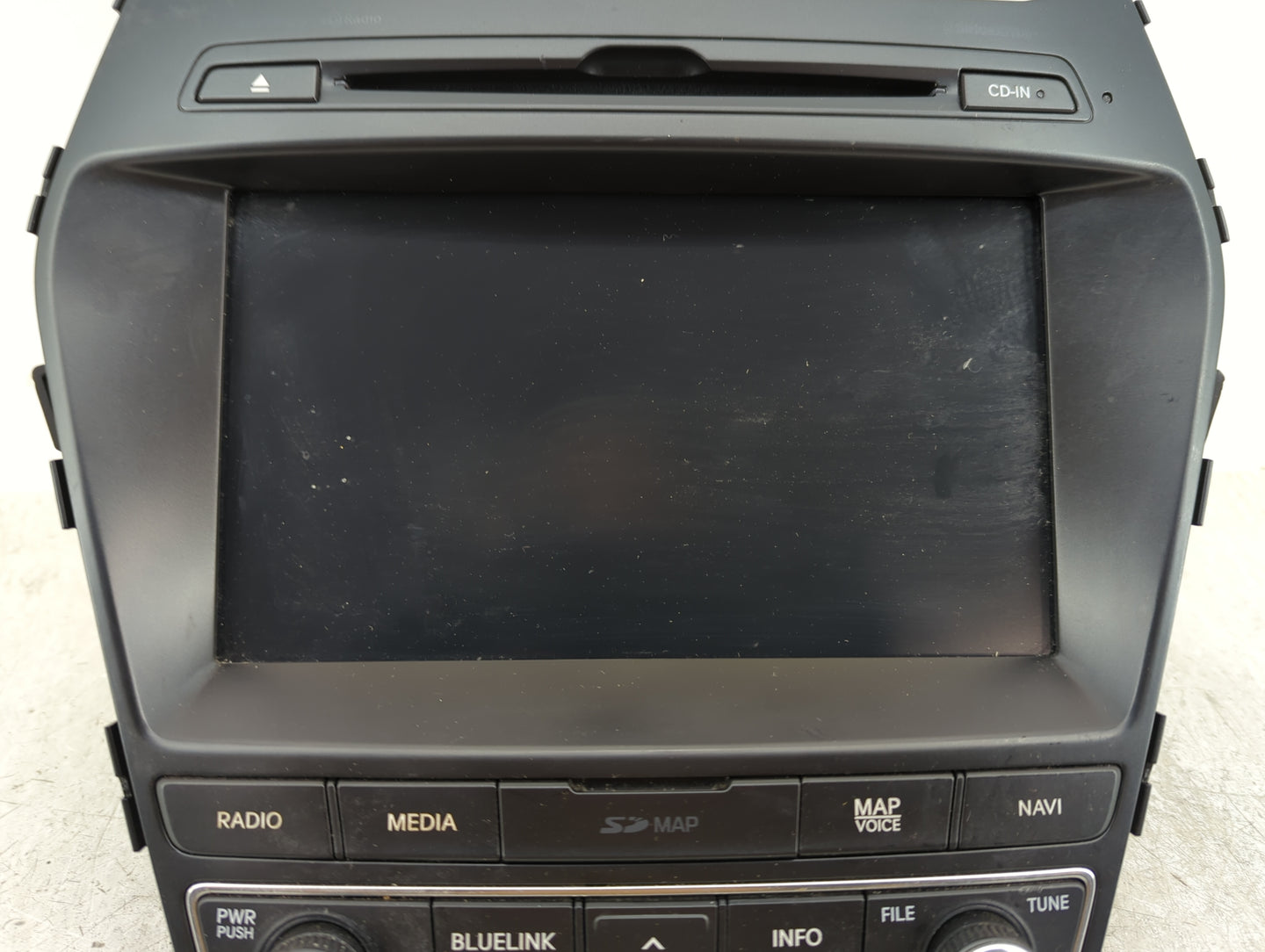 2017-2018 Hyundai Santa Fe Radio AM FM Cd Player Receiver Replacement P/N:96560-B8511NN5 Fits Fits 2017 2018 OEM Used Auto P