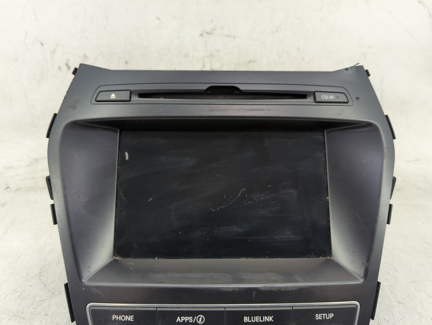 2017-2018 Hyundai Santa Fe Radio AM FM Cd Player Receiver Replacement P/N:96160-B8000NN5 Fits Fits 2017 2018 OEM Used Auto P