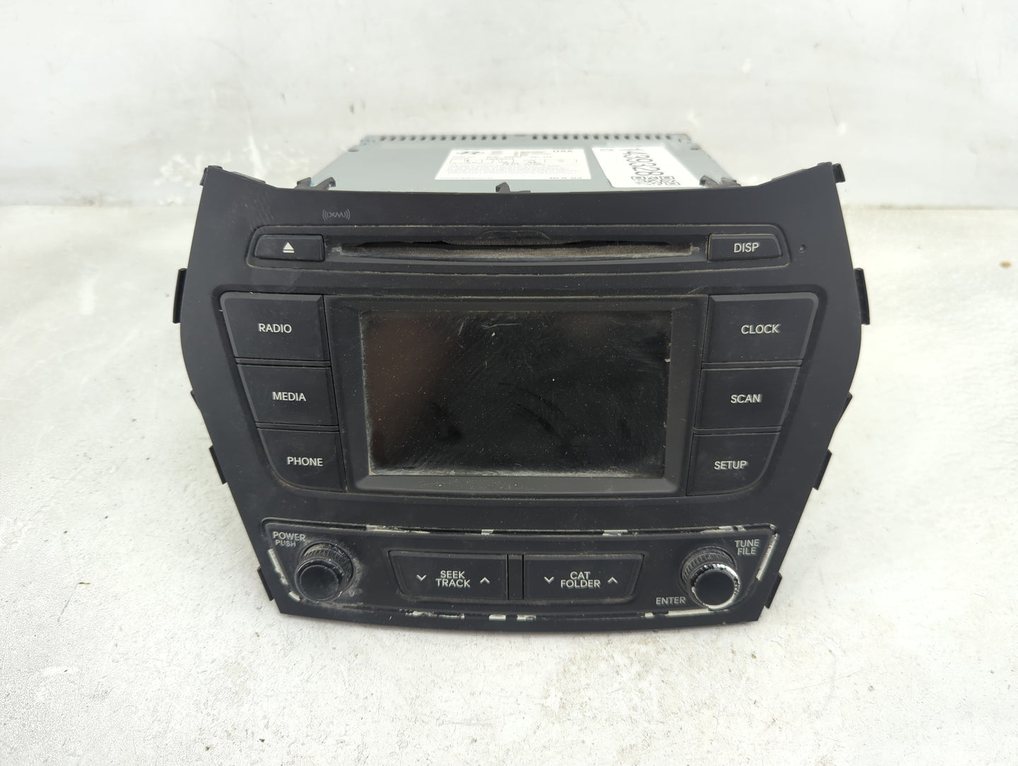 2017-2018 Hyundai Santa Fe Radio AM FM Cd Player Receiver Replacement P/N:96180-4Z6004X Fits Fits 2017 2018 OEM Used Auto Pa