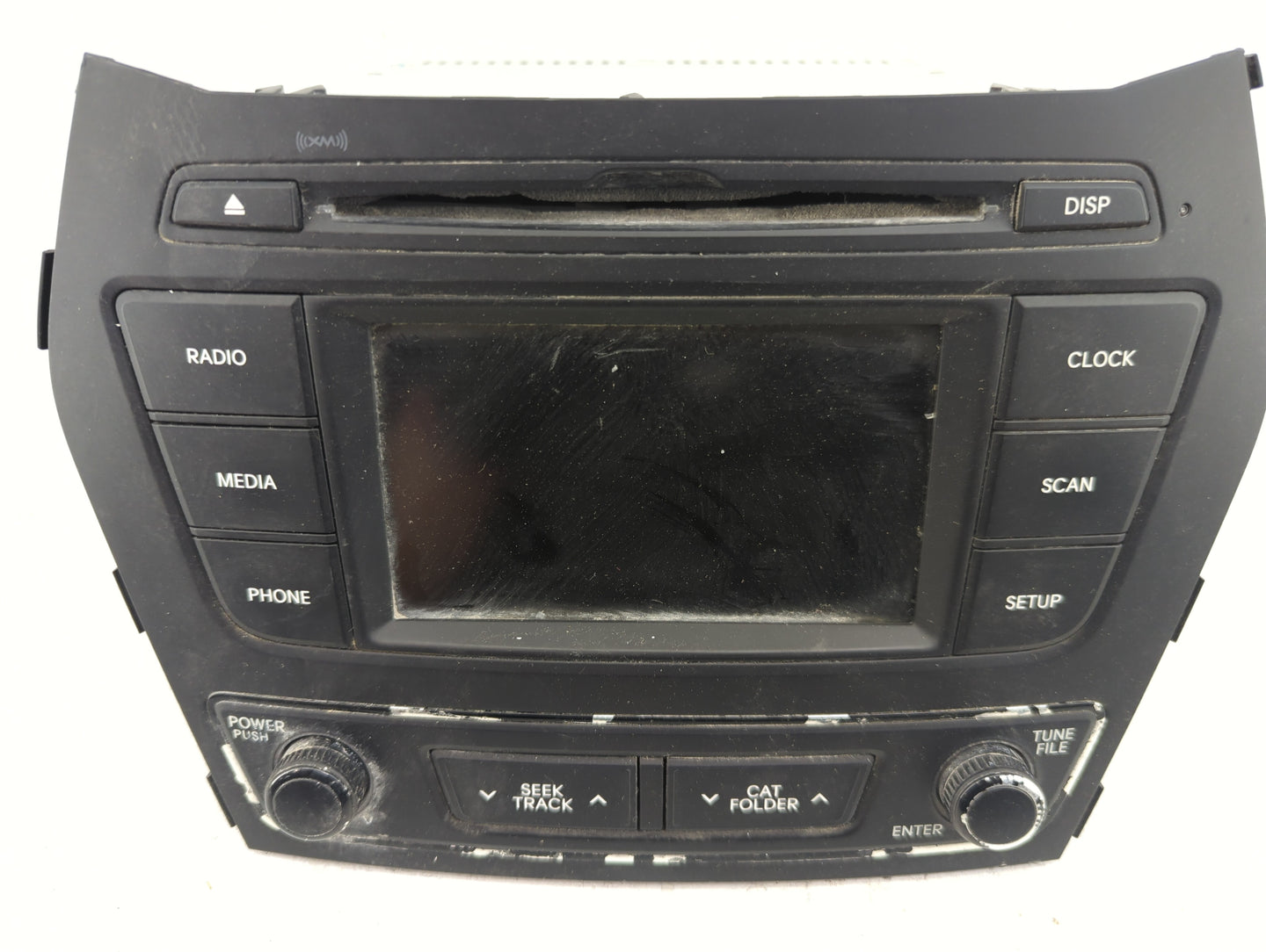 2017-2018 Hyundai Santa Fe Radio AM FM Cd Player Receiver Replacement P/N:96180-4Z6004X Fits Fits 2017 2018 OEM Used Auto Pa