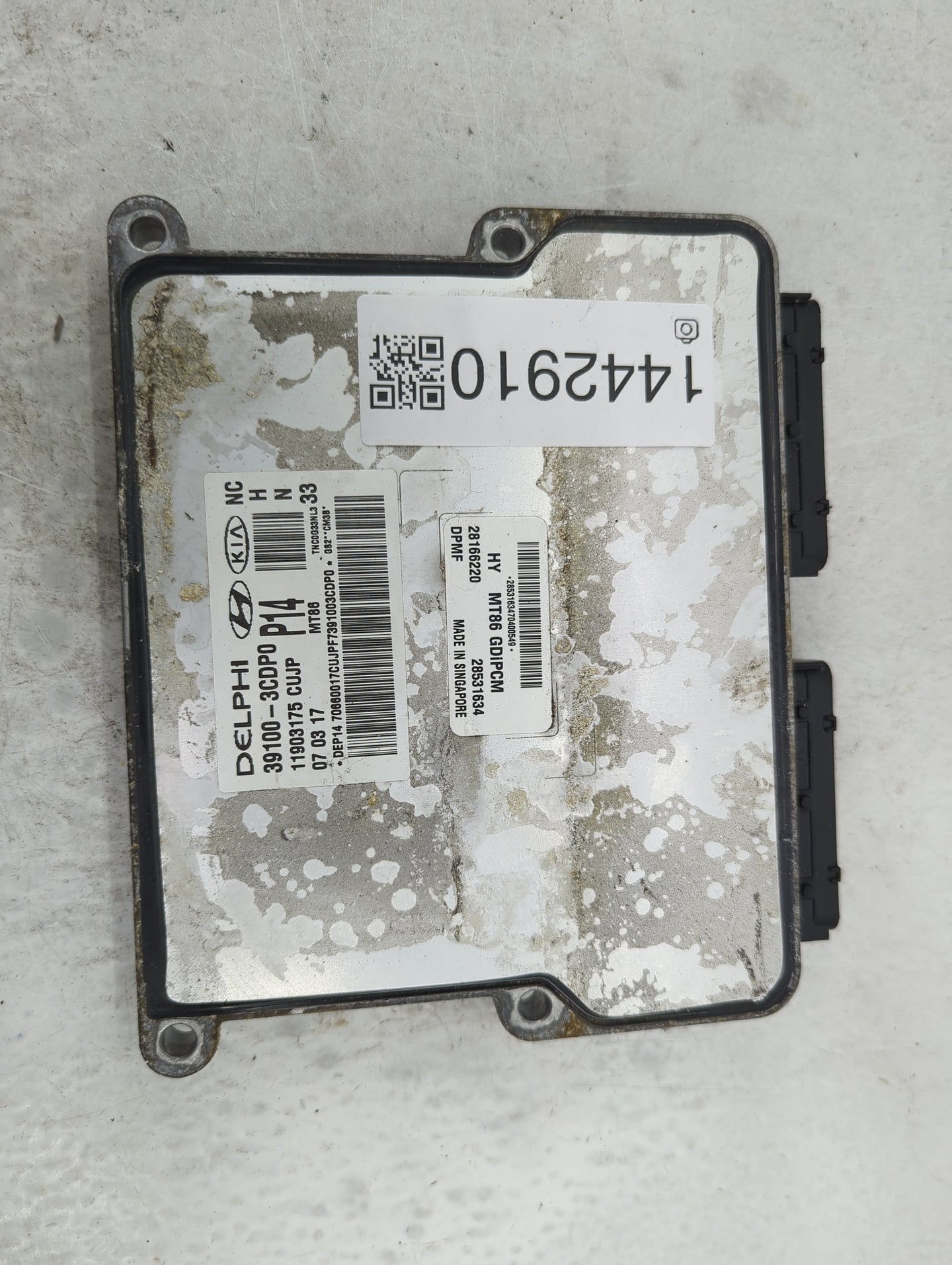 2017-2018 Hyundai Santa Fe PCM Engine Control Computer ECU ECM PCU OEM P/N:39100-3CDP0 11903175, 28166220 Fits Fits 2017 201