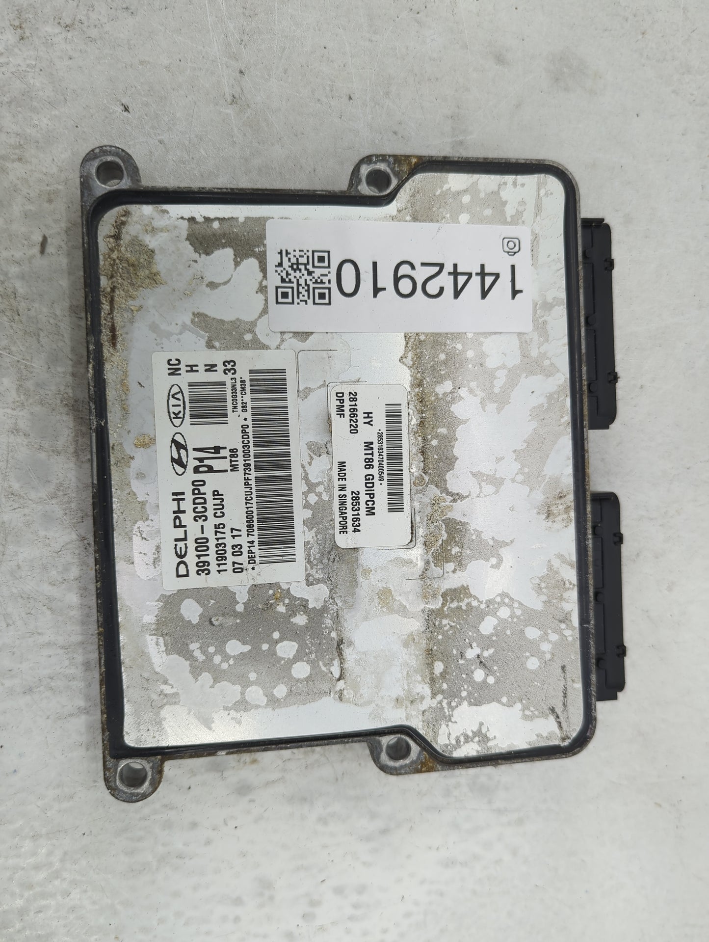 2017-2018 Hyundai Santa Fe PCM Engine Control Computer ECU ECM PCU OEM P/N:39100-3CDP0 11903175, 28166220 Fits Fits 2017 201