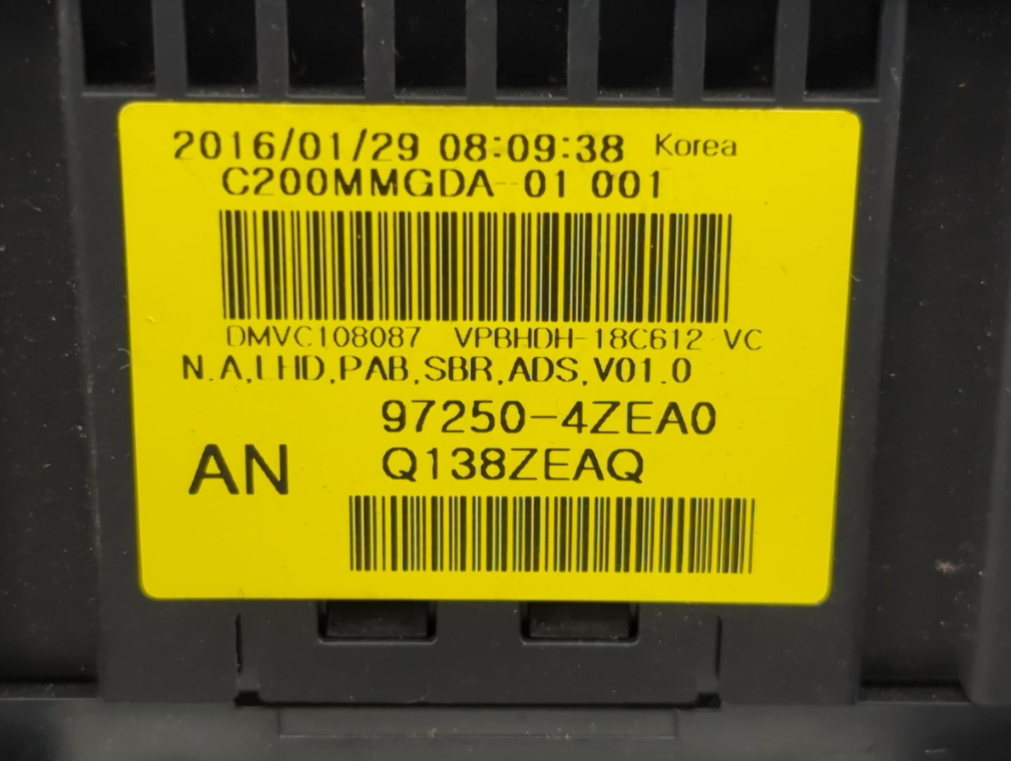 2017-2018 Hyundai Santa Fe Climate Control Module Temperature AC/Heater Replacement P/N:97250-4ZEA0 C200MMGDA-01 Fits OEM Us