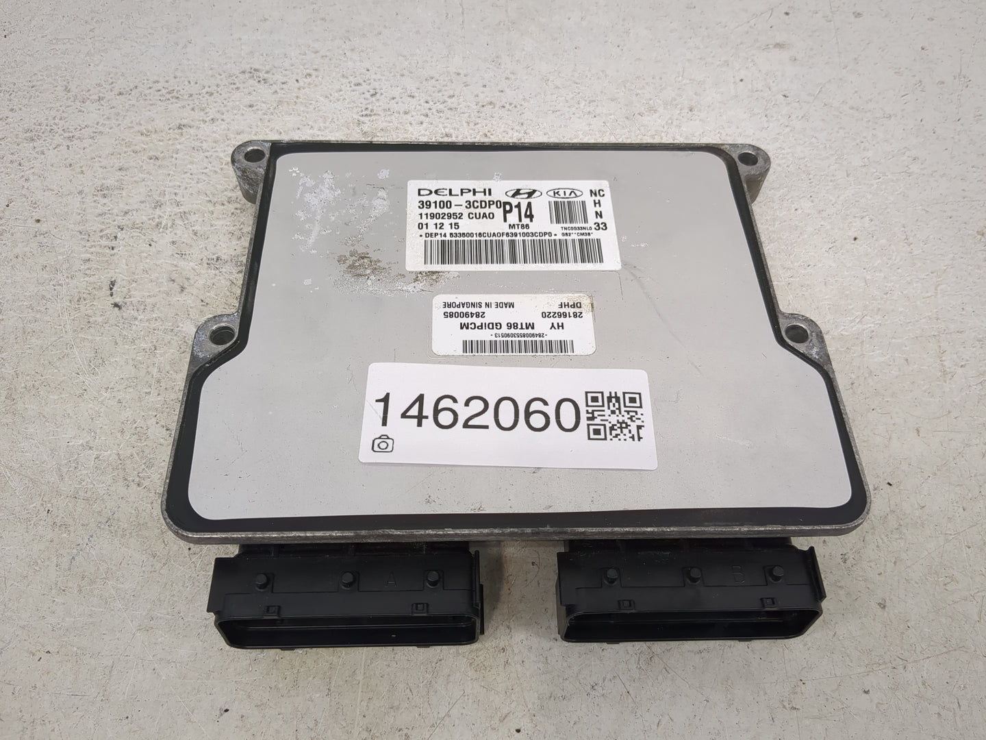 2017-2018 Hyundai Santa Fe PCM Engine Control Computer ECU ECM PCU OEM P/N:39100-3CDP0 39110-3CDP0, 11902951 Fits Fits 2017 