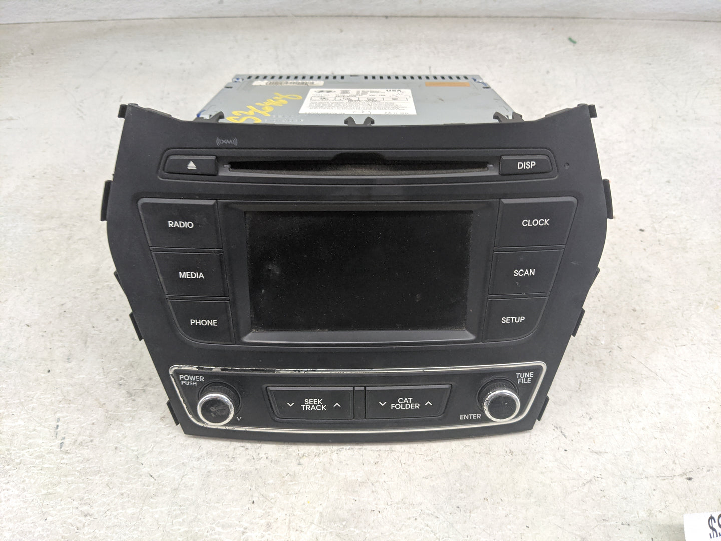 2017-2018 Hyundai Santa Fe Radio AM FM Cd Player Receiver Replacement P/N:96180-4Z6004X AM1B1DPAN Fits Fits 2017 2018 OEM Us