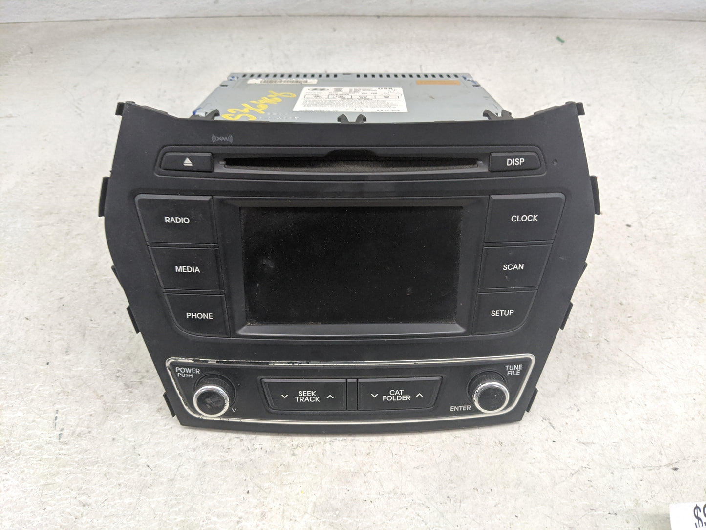 2017-2018 Hyundai Santa Fe Radio AM FM Cd Player Receiver Replacement P/N:96180-4Z6004X AM1B1DPAN Fits Fits 2017 2018 OEM Us