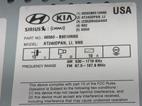 2017 Hyundai Santa Fe Radio AM FM Cd Player Receiver Replacement P/N:96560-B8510NN5 AT240DPAN, D3965 51050 Fits OEM Used Aut
