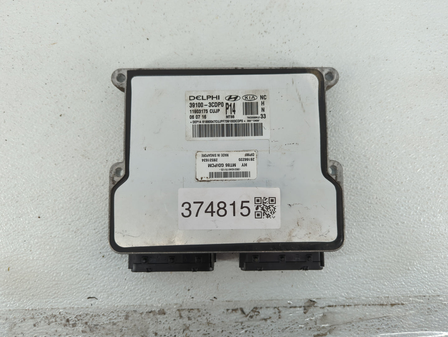 2017-2018 Hyundai Santa Fe PCM Engine Control Computer ECU ECM PCU OEM P/N:39110-3CDP0 39100-3CDP1 Fits Fits 2017 2018 OEM U