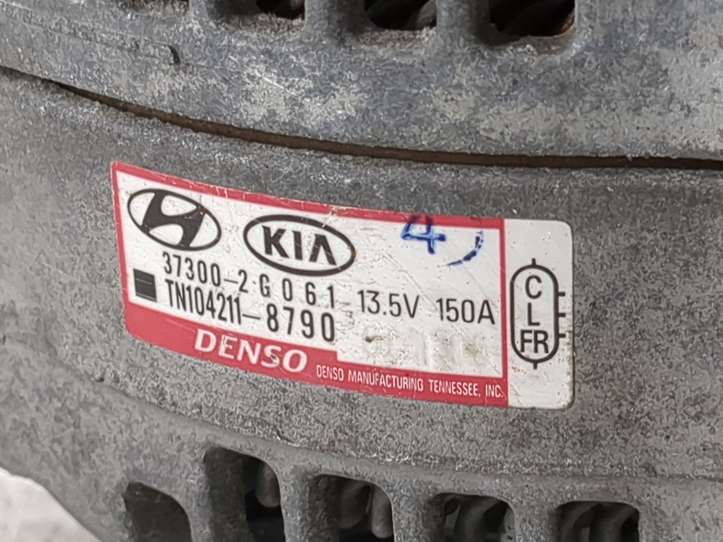 2019-2020 Hyundai Santa Fe Alternator Replacement Generator Charging Assembly Engine OEM P/N:37300-2G061 TN104211-8790 Fits 