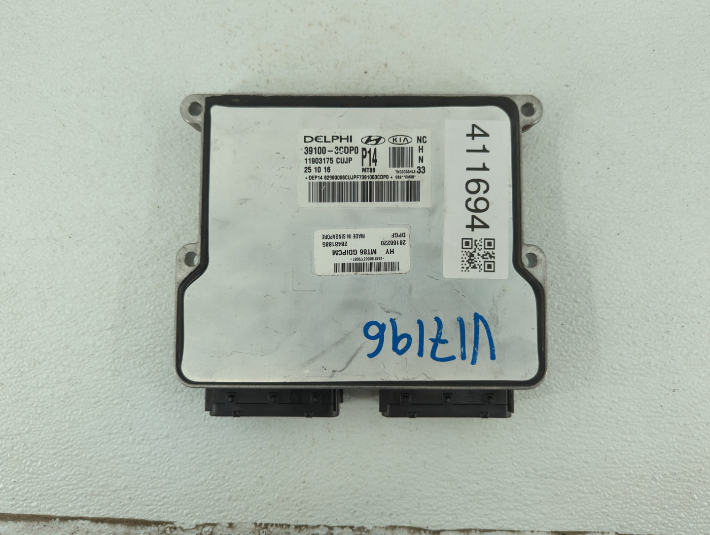 2017-2018 Hyundai Santa Fe PCM Engine Control Computer ECU ECM PCU OEM P/N:39110-3CDP0 39100-3CDP1 Fits Fits 2017 2018 OEM U