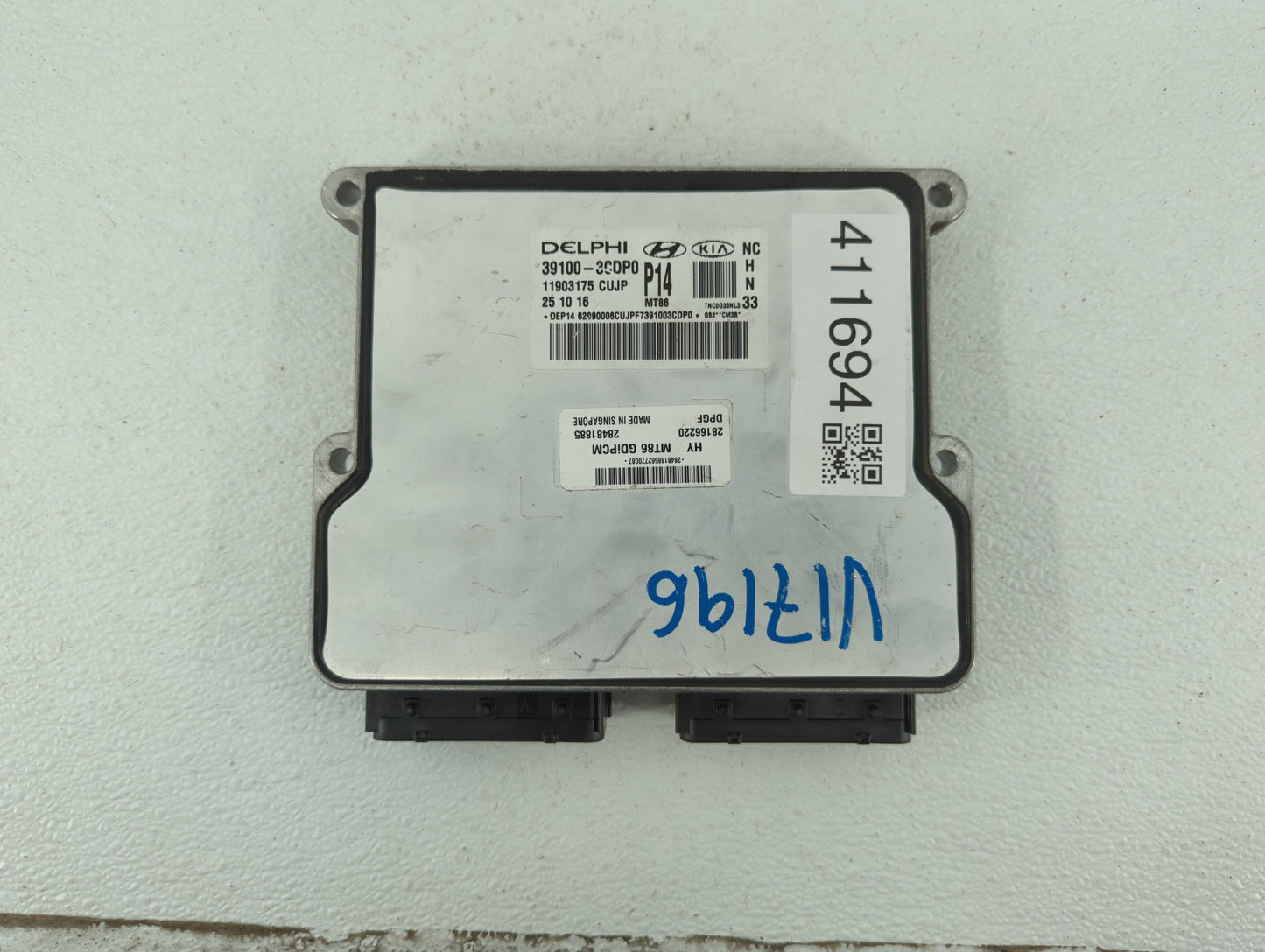 2017-2018 Hyundai Santa Fe PCM Engine Control Computer ECU ECM PCU OEM P/N:39110-3CDP0 39100-3CDP1 Fits Fits 2017 2018 OEM U
