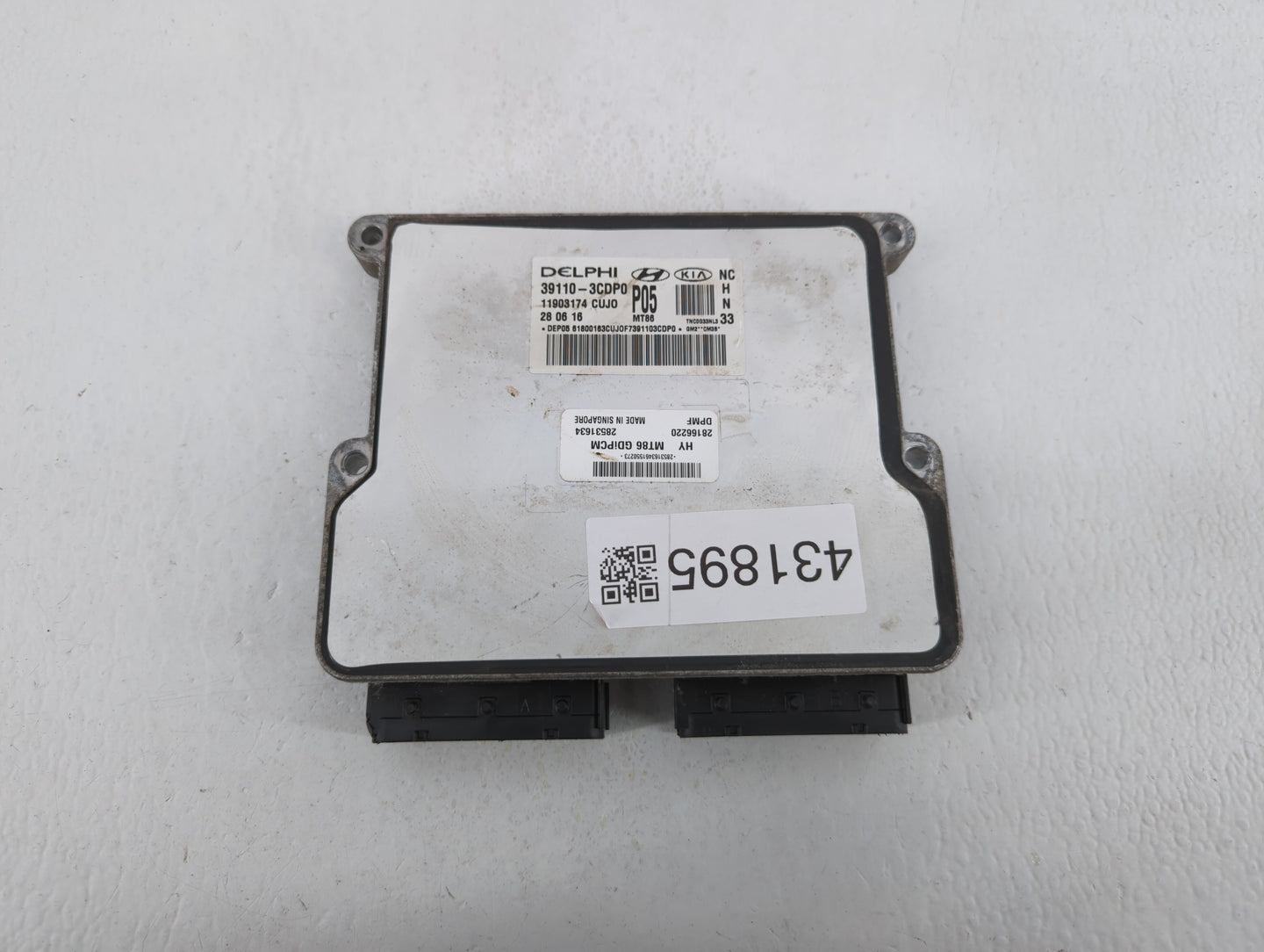 2017-2018 Hyundai Santa Fe PCM Engine Control Computer ECU ECM PCU OEM P/N:39110-3CDP0 39100-3CDP1 Fits Fits 2017 2018 OEM U