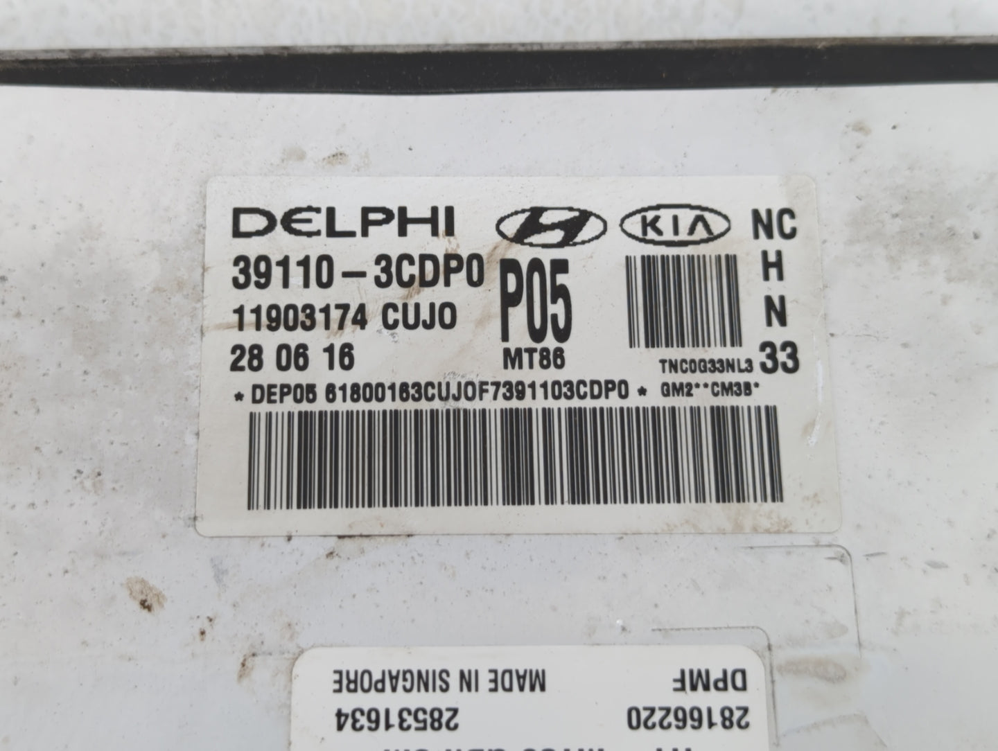 2017-2018 Hyundai Santa Fe PCM Engine Control Computer ECU ECM PCU OEM P/N:39110-3CDP0 39100-3CDP1 Fits Fits 2017 2018 OEM U
