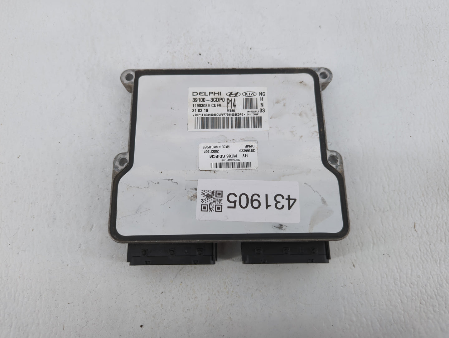 2017-2018 Hyundai Santa Fe PCM Engine Control Computer ECU ECM PCU OEM P/N:39110-3CDP0 39100-3CDP1 Fits Fits 2017 2018 OEM U