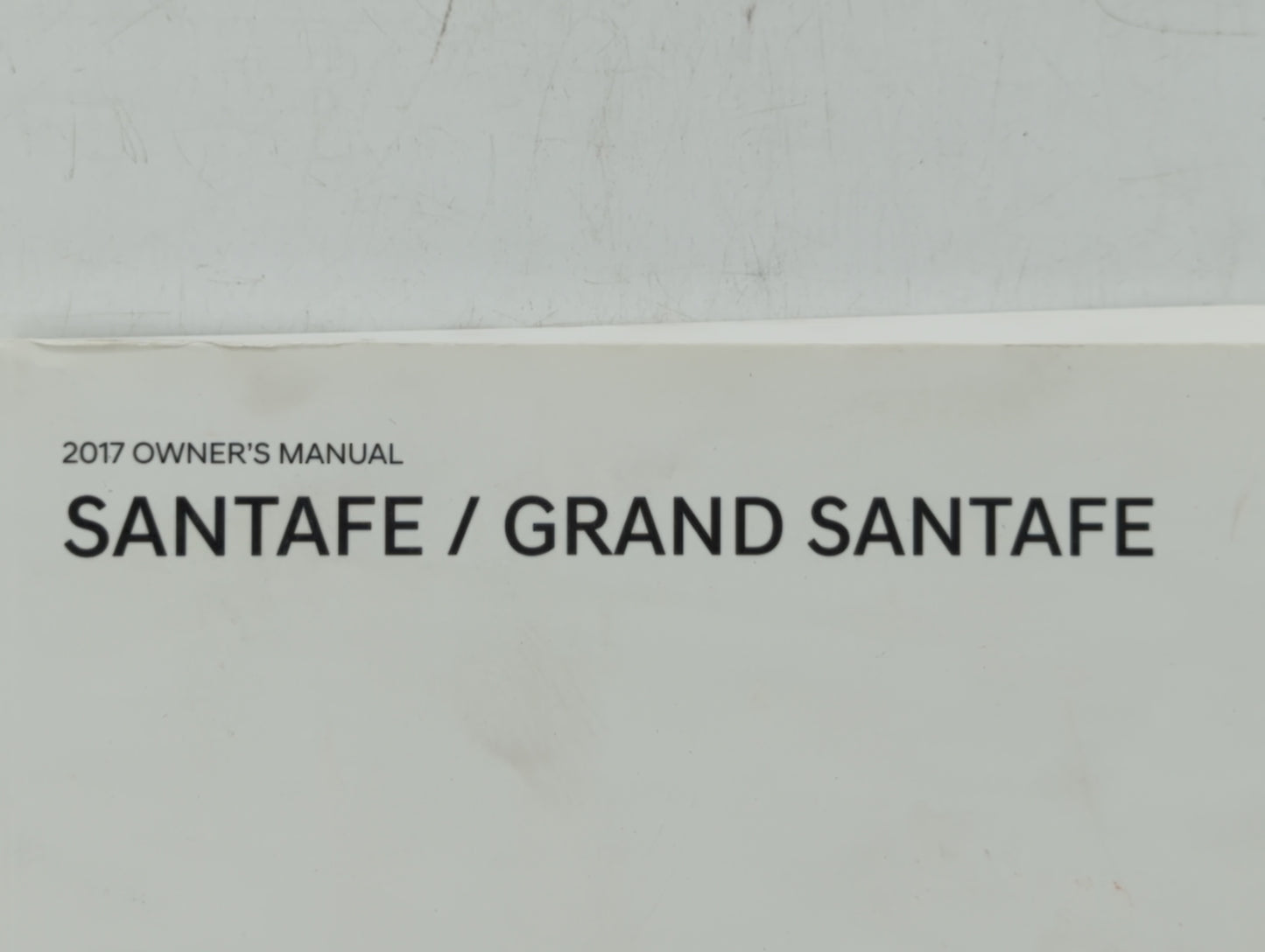2017 Hyundai Santa Fe Owners Manual Book Guide OEM Used Auto Parts - Oemusedautoparts1.com