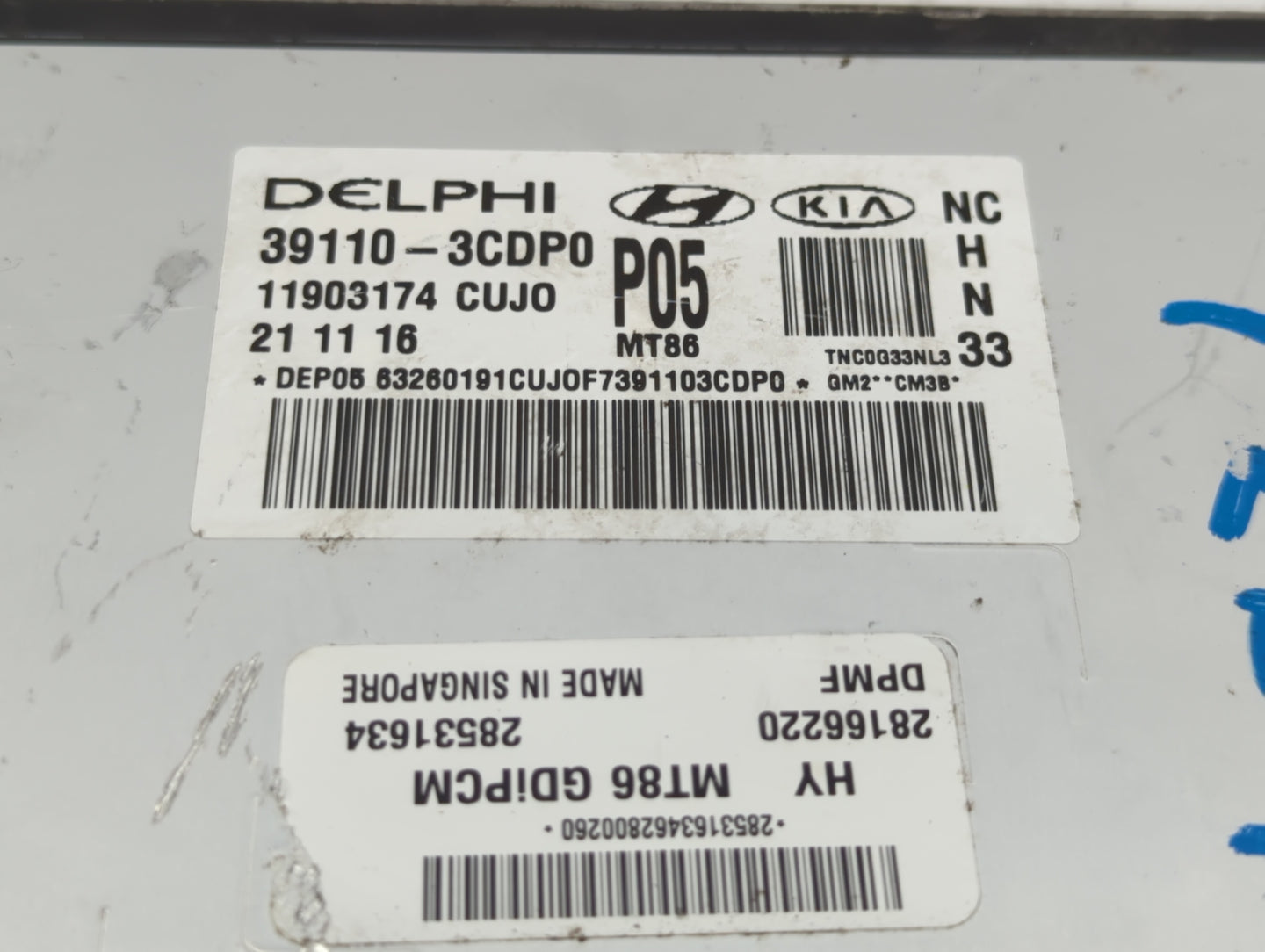 2017-2018 Hyundai Santa Fe PCM Engine Control Computer ECU ECM PCU OEM P/N:39110-3CDP0 39100-3CDP1 Fits Fits 2017 2018 OEM U